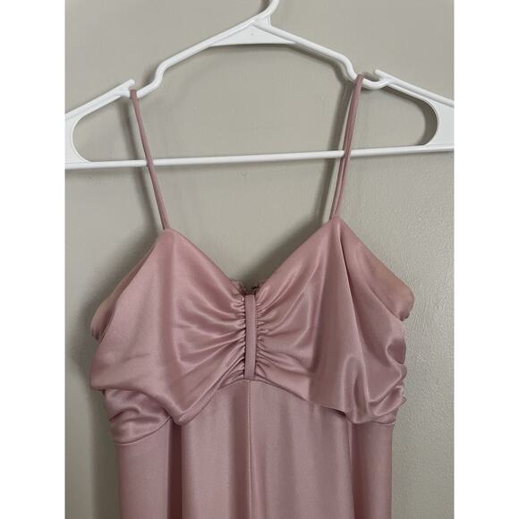 Vintage Boho Pink Lace Two Piece Dress Set Victorian Revival Prairie Style Sz 8 - Picture 8 of 16